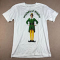 Elf Movie Smilings My Favorite Quote T-Shirt Mens S White Movie Funny Tee Unisex T-shirt, Sweatshirt, Hoodie, Long Sleeve Tee - T-Shirt, Sweatshirt, Hoodie