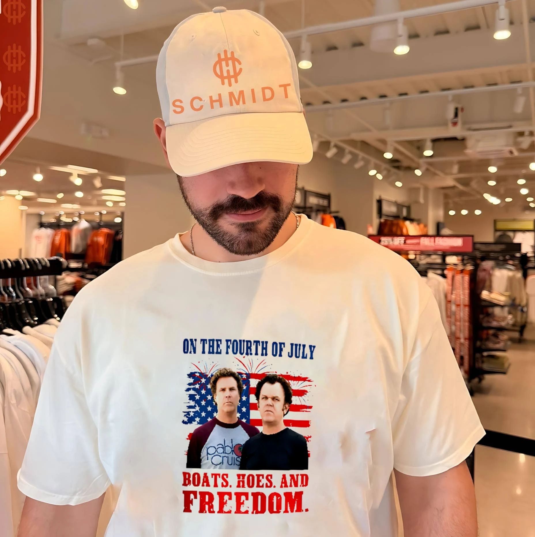 Boats Hoes And Freedom Funny Step Brothers 4th of July shirt Unisex T-shirt, Sweatshirt, Hoodie, Long Sleeve Tee - T-Shirt, Sweatshirt, Hoodie