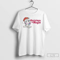 Classic Christmas Is Magic Unicorn Lights Pink Holiday White T Shirts Unisex T-shirt, Sweatshirt, Hoodie, Long Sleeve Tee - T-Shirt, Sweatshirt, Hoodie