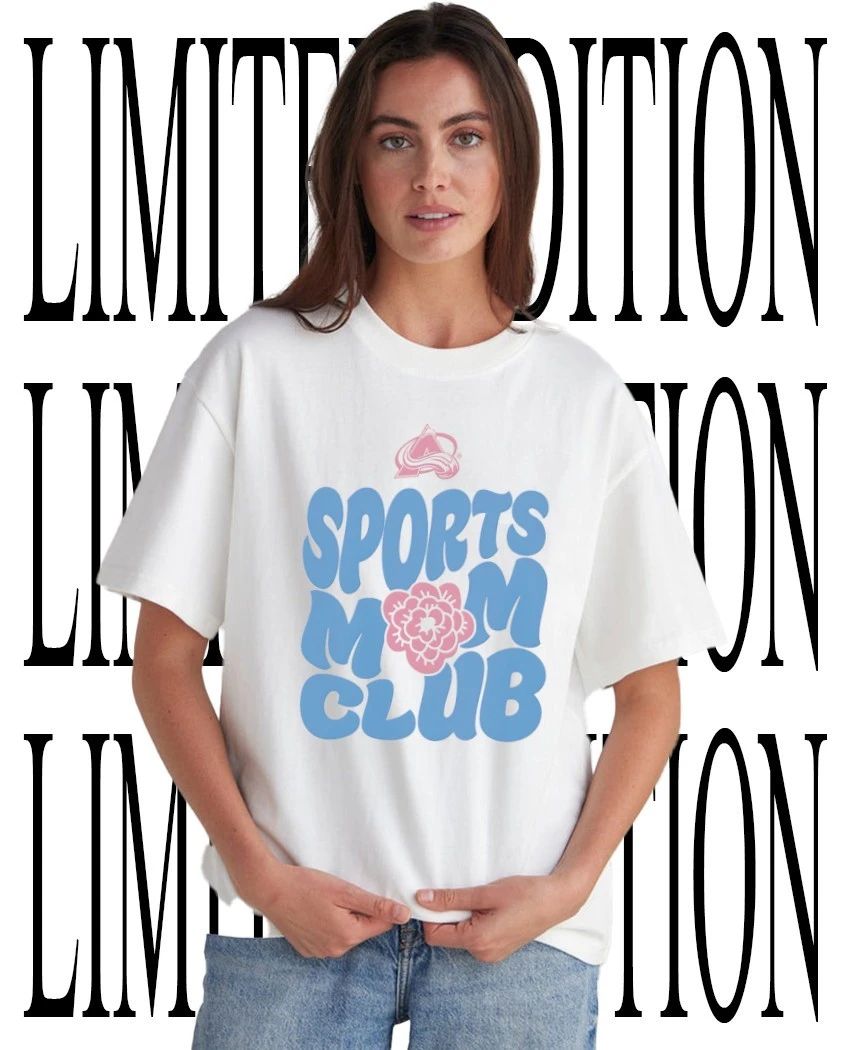 Colorado Avalanche Sports Mom Club shirt Unisex T-shirt, Sweatshirt, Hoodie, Long Sleeve Tee - T-Shirt, Sweatshirt, Hoodie