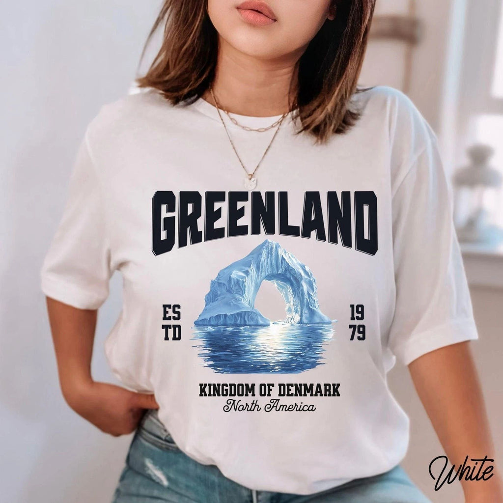 Greenland T-Shirt Travel Gift for Greenland Trip Lovers Souvenir Tee Unisex T-shirt, Sweatshirt, Hoodie, Long Sleeve Tee - T-Shirt, Sweatshirt, Hoodie