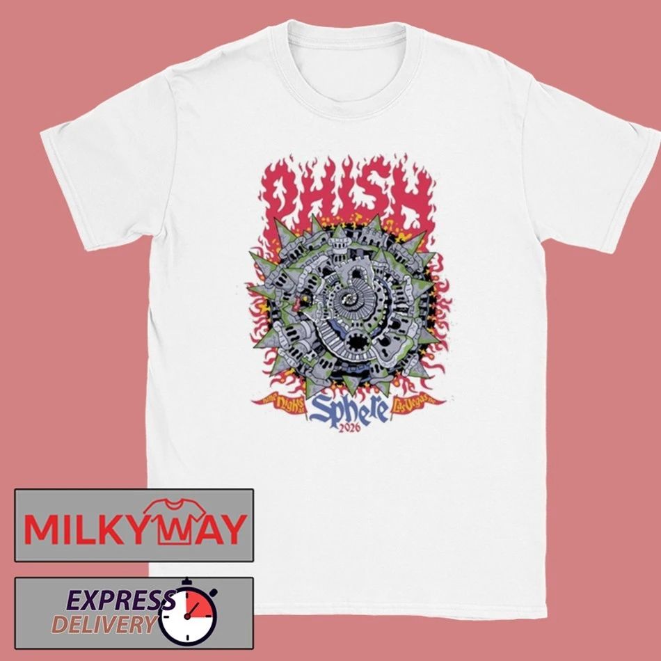 Phish Nine Night Sphere, Las Vegas, NV Tour 2026 shirt Unisex T-shirt, Sweatshirt, Hoodie, Long Sleeve Tee - T-Shirt, Sweatshirt, Hoodie