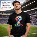 FIFA 2026 World Cup T-Shirt Black Soccer Graphic Tee USA Football Fan Shirt S-XL Unisex T-shirt, Sweatshirt, Hoodie, Long Sleeve Tee - T-Shirt, Sweatshirt, Hoodie