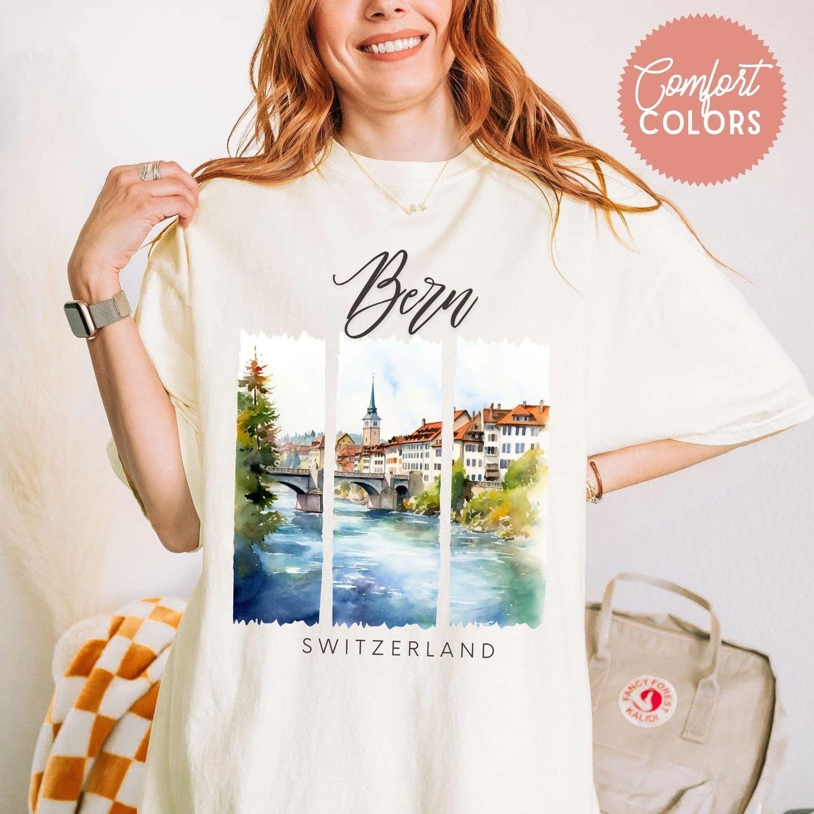 Bern T-Shirt Travel Gift for Switzerland  Trip Lovers Souvenir Tee Unisex T-shirt, Sweatshirt, Hoodie, Long Sleeve Tee - T-Shirt, Sweatshirt, Hoodie