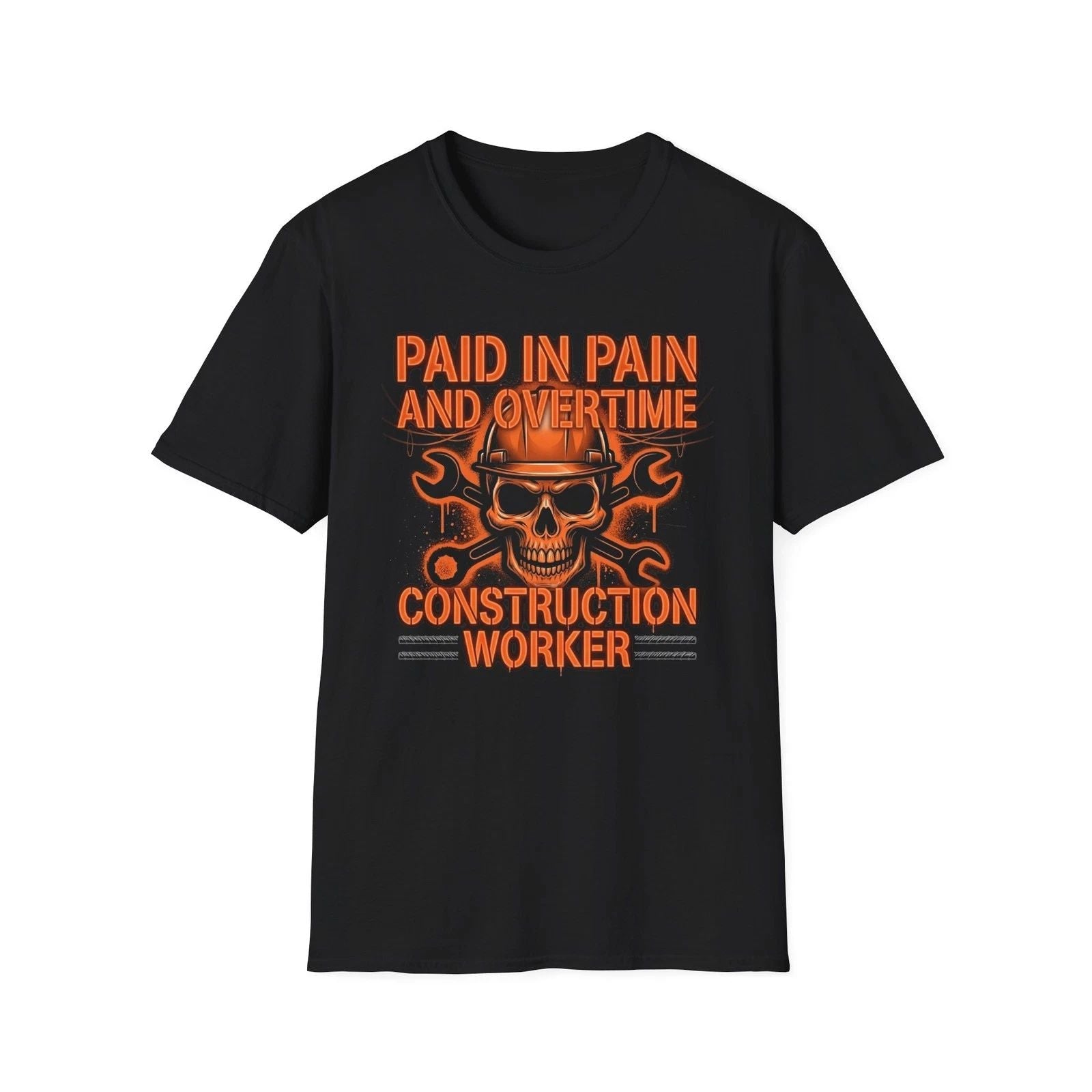 Construction Worker Blue Collar Sarcastic Graphic Funny Laborer Funny T-Shirt Unisex T-shirt, Sweatshirt, Hoodie, Long Sleeve Tee - T-Shirt, Sweatshirt, Hoodie