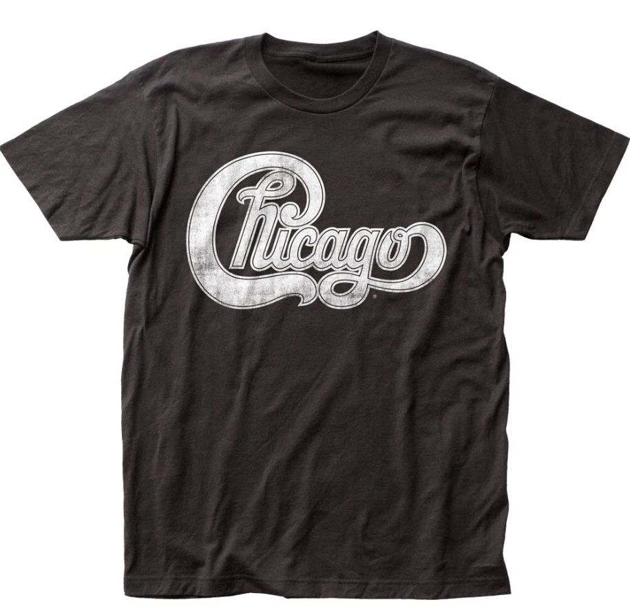 Chicago Logo T Shirt Mens Rock and Roll Music Classic Band Tee Black Size S-4XL Unisex T-shirt, Sweatshirt, Hoodie, Long Sleeve Tee - T-Shirt, Sweatshirt, Hoodie