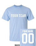 CUSTOM T-Shirt JERSEY Personalized ANY COLOR Name Number Team Softball Football Unisex T-shirt, Sweatshirt, Hoodie, Long Sleeve Tee - T-Shirt, Sweatshirt, Hoodie