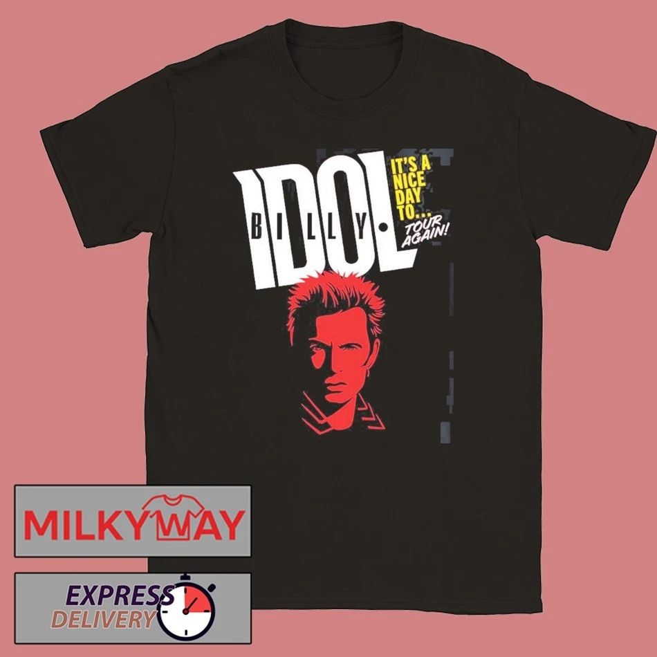 Billy Idol Its A Nice Day To Tour Again 2026 North America Summer Schedule Dates Two Sided T-Shirt - T-Shirt, Sweatshirt, Hoodie