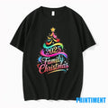 2025 Family Christmas Tree Rainbow Lights Tshirts Sweater Unisex T-shirt, Sweatshirt, Hoodie, Long Sleeve Tee - T-Shirt, Sweatshirt, Hoodie