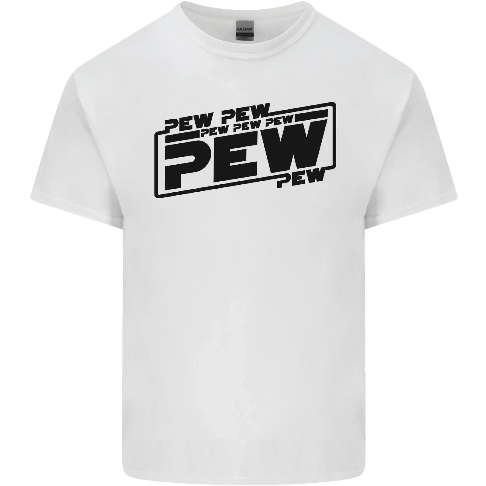 Pew Pew Pew Funny SCI-FI Movie Lightsaber Mens Cotton T-Shirt Tee Top Unisex T-shirt, Sweatshirt, Hoodie, Long Sleeve Tee - T-Shirt, Sweatshirt, Hoodie
