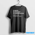 White Straight Conservative Tshirts Sweater Unisex T-shirt, Sweatshirt, Hoodie, Long Sleeve Tee - T-Shirt, Sweatshirt, Hoodie