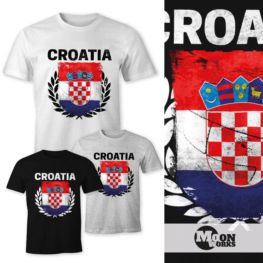 Mens T-Shirt - Euro 2016 Football Croatia Croatia Flag Vintage - Comfort Fit Unisex T-shirt, Sweatshirt, Hoodie, Long Sleeve Tee - T-Shirt, Sweatshirt, Hoodie
