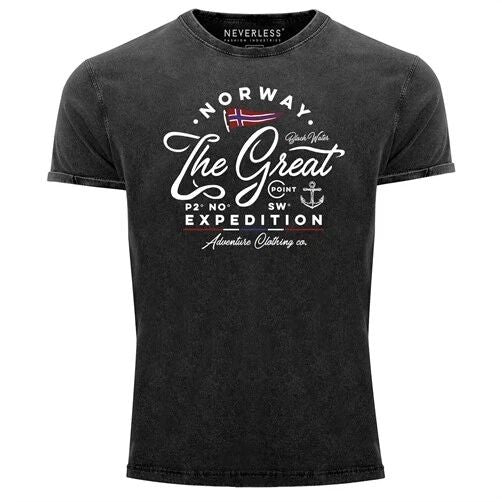 Mens Vintage Shirt Norway The Great Expedition Outdoor Adventure Print Shirt Unisex T-shirt, Sweatshirt, Hoodie, Long Sleeve Tee - T-Shirt, Sweatshirt, Hoodie