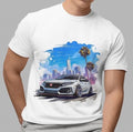 Mens White Casual T-Shirt Honda Civic  Type R JDM Car Graphic Tee Street Style Unisex T-shirt, Sweatshirt, Hoodie, Long Sleeve Tee - T-Shirt, Sweatshirt, Hoodie