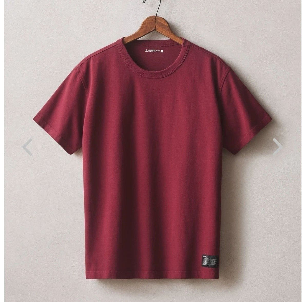 American Giant Mens Everest Tee Medium Ultra Heavyweight Bonfire Red Casual NWOT Unisex T-shirt, Sweatshirt, Hoodie, Long Sleeve Tee - T-Shirt, Sweatshirt, Hoodie