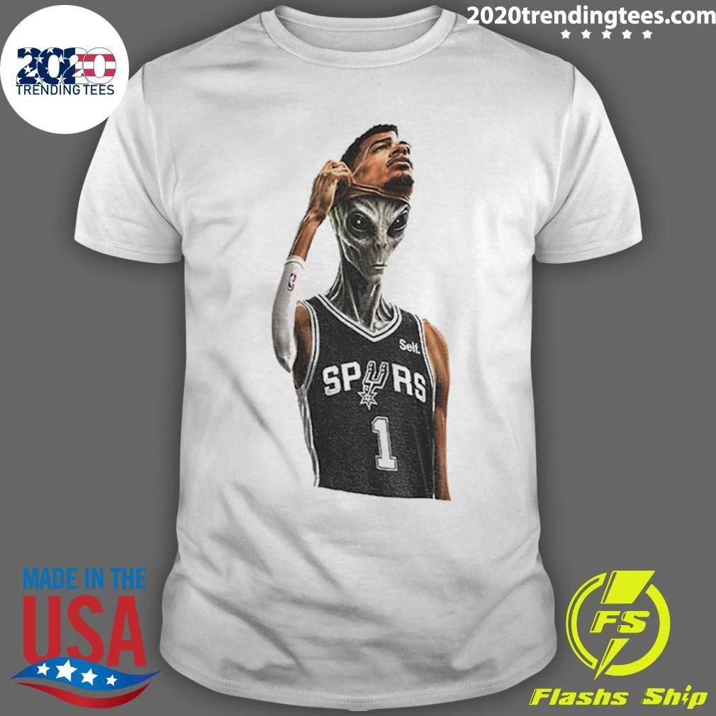 Alien Mask Victor Wembanyama San Antonio Spurs Basketball Nba 2026 Shirt Unisex T-shirt, Sweatshirt, Hoodie, Long Sleeve Tee - T-Shirt, Sweatshirt, Hoodie