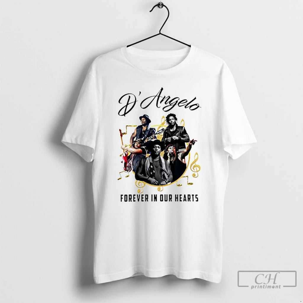 Classic Dangelo Forever In Our Hearts 2025 T Shirts Unisex T-shirt, Sweatshirt, Hoodie, Long Sleeve Tee - T-Shirt, Sweatshirt, Hoodie