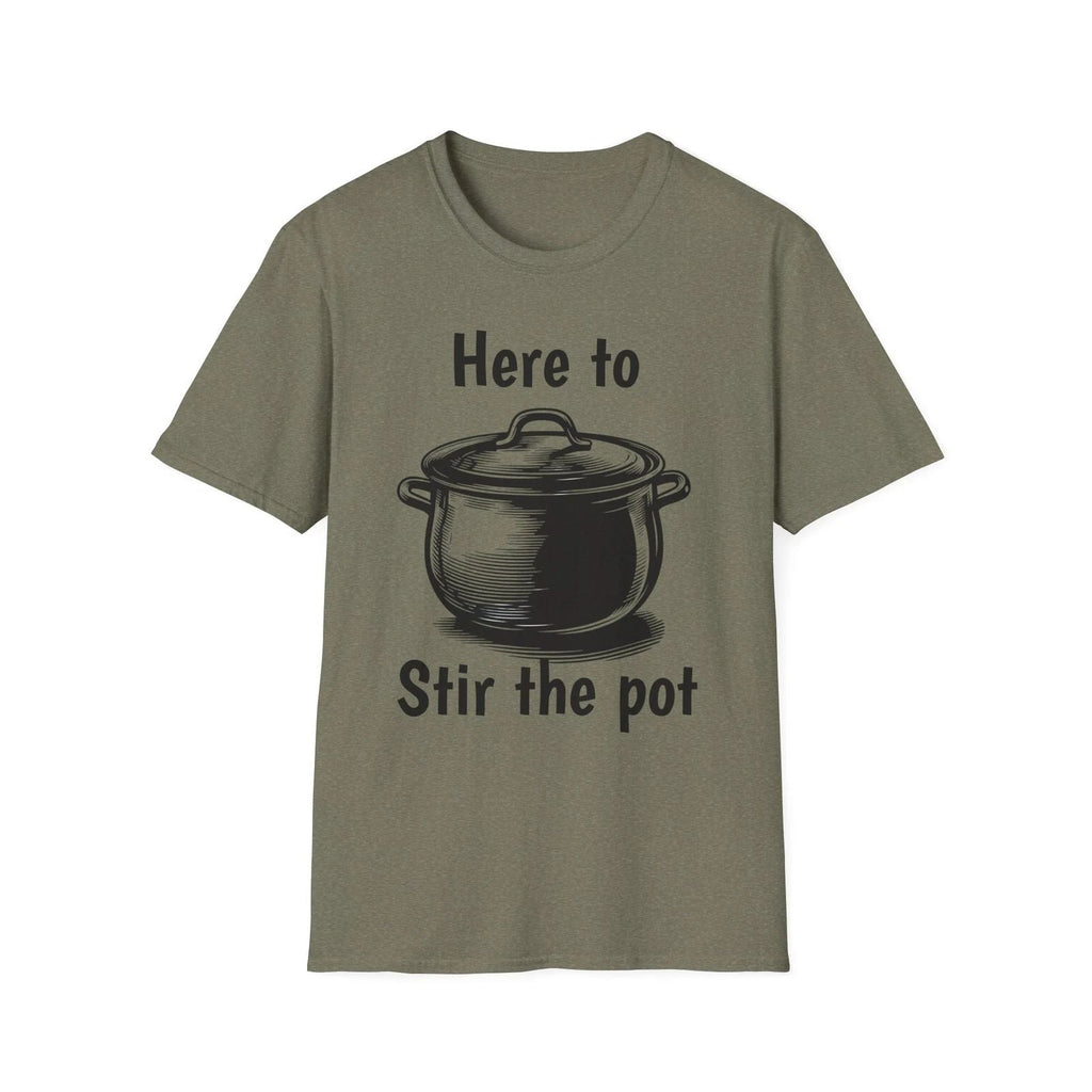 Thanksgiving Stir The Pot Unisex Softstyle T Shirt Funny Turkey Day Season Unisex T-shirt, Sweatshirt, Hoodie, Long Sleeve Tee - T-Shirt, Sweatshirt, Hoodie