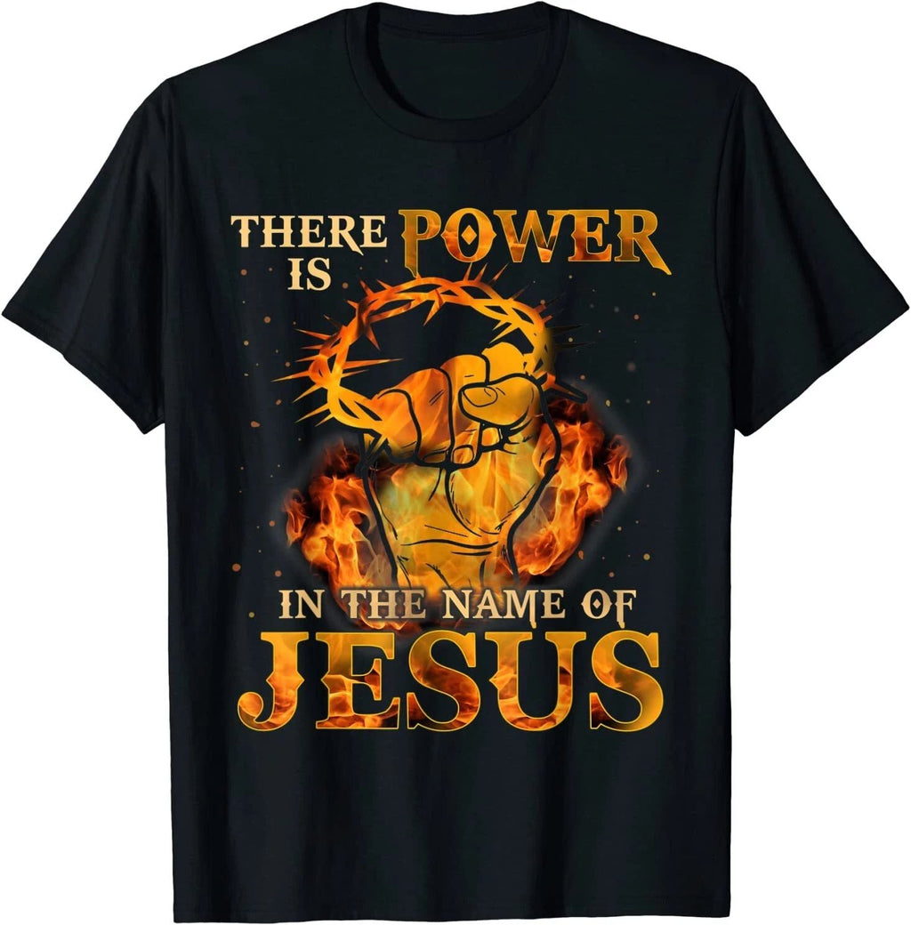 NEW LIMITED There is Power in the Name of Jesus - Christian Quote T-Shirt S-3XL Unisex T-shirt, Sweatshirt, Hoodie, Long Sleeve Tee - T-Shirt, Sweatshirt, Hoodie