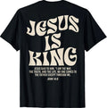 Jesus Is King T-Shirt | John 14:6 Bible Verse Christian Faith Tee- Unisex S-5XL Unisex T-shirt, Sweatshirt, Hoodie, Long Sleeve Tee - T-Shirt, Sweatshirt, Hoodie