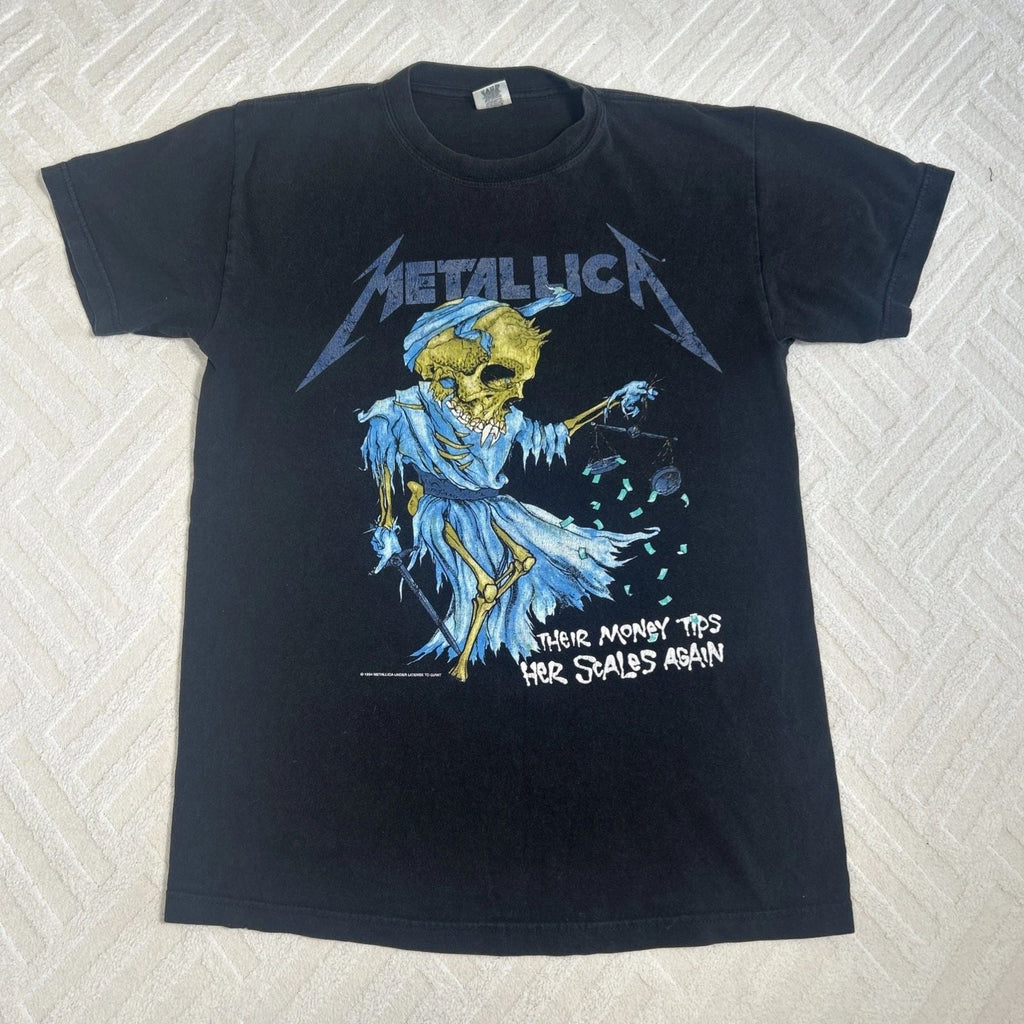 VTG Metallica Shirt Mens Medium Black 1994 Scales Pushead Death Band Pacific Unisex T-shirt, Sweatshirt, Hoodie, Long Sleeve Tee - T-Shirt, Sweatshirt, Hoodie