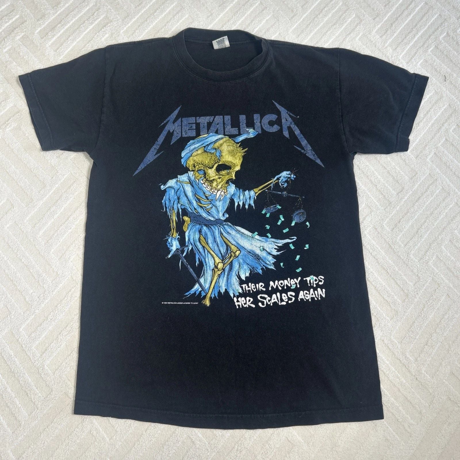 VTG Metallica Shirt Mens Medium Black 1994 Scales Pushead Death Band Pacific Unisex T-shirt, Sweatshirt, Hoodie, Long Sleeve Tee - T-Shirt, Sweatshirt, Hoodie