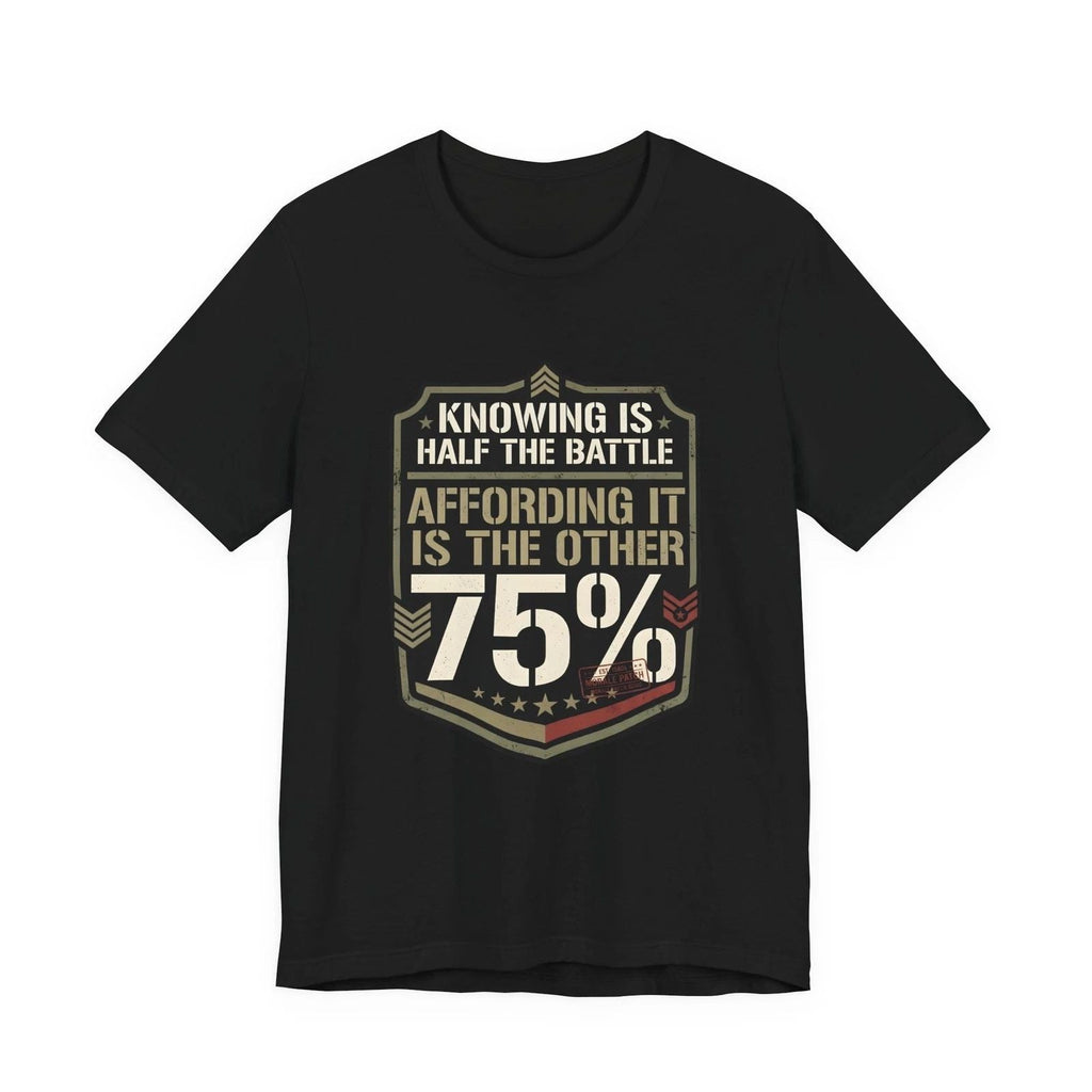 Funny 80s Retro T-Shirt Knowing Is Half The Battle Distressed Graphic Retro Tee Unisex T-shirt, Sweatshirt, Hoodie, Long Sleeve Tee - T-Shirt, Sweatshirt, Hoodie