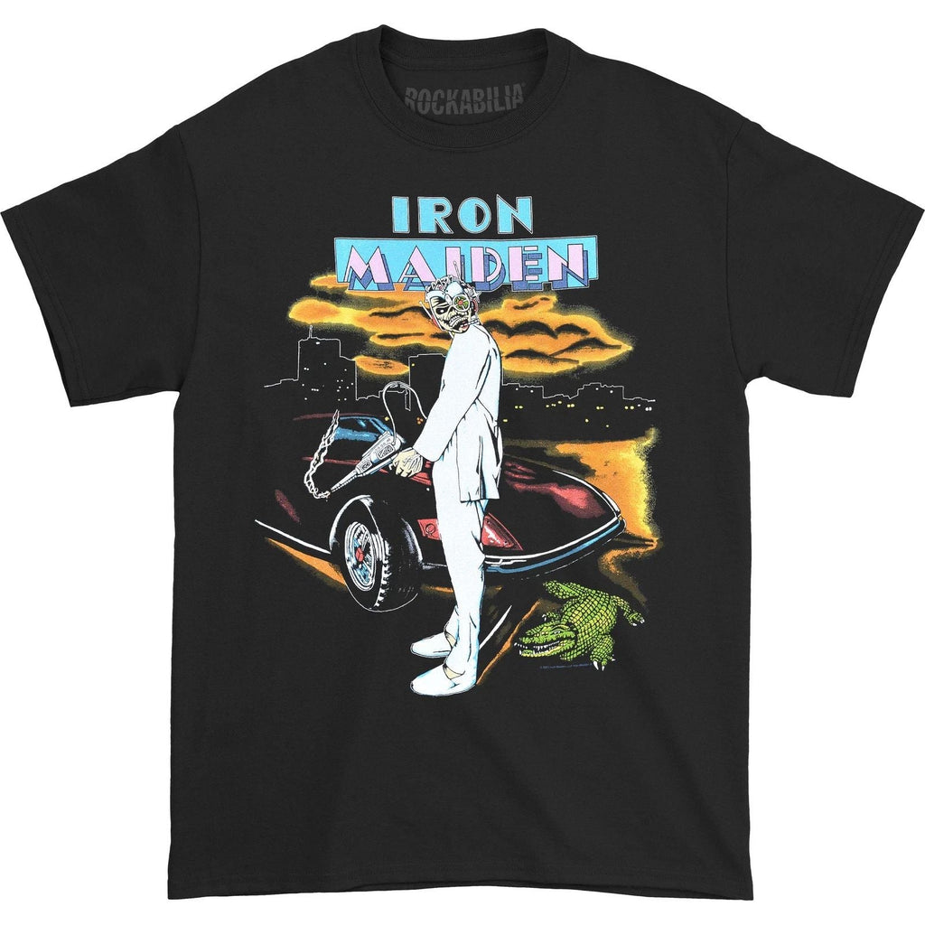 Men's Iron Maiden Vice Is Nice (Back Print) Slim Fit T-shirt XX-Large Black Unisex T-shirt, Sweatshirt, Hoodie, Long Sleeve Tee - T-Shirt, Sweatshirt, Hoodie