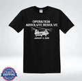 Operation Absolute Resolve Military Helicopter Graphic T-Shirt Unisex T-shirt, Sweatshirt, Hoodie, Long Sleeve Tee - T-Shirt, Sweatshirt, Hoodie