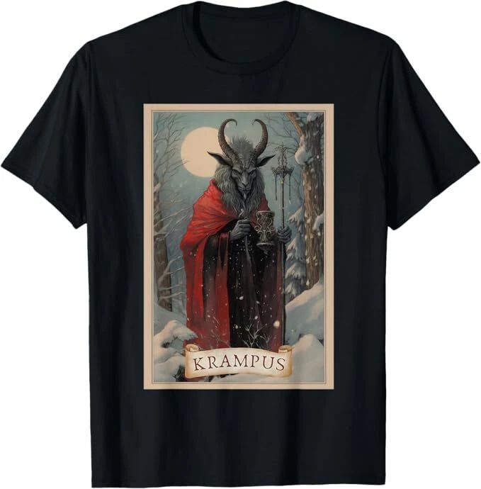 Merry Krampus Christmas Xmas Horror Ugly Sweater Evil Pajama T-Shirt Unisex T-shirt, Sweatshirt, Hoodie, Long Sleeve Tee - T-Shirt, Sweatshirt, Hoodie
