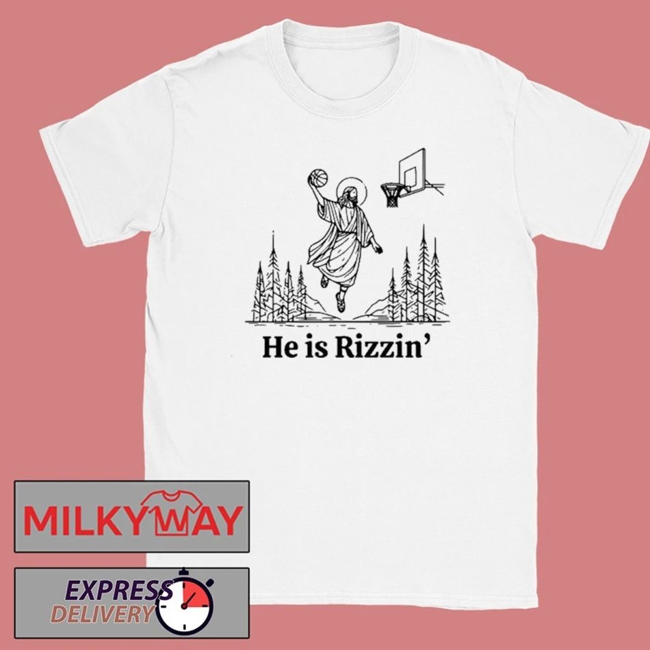 He is Rizzin Christian Easter Shirt Unisex T-shirt, Sweatshirt, Hoodie, Long Sleeve Tee - T-Shirt, Sweatshirt, Hoodie