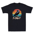 Retro F-Caw-F Black Bird Crow Funny Crow Bird Cawing Grunge Design Men's T-Shirt Unisex T-shirt, Sweatshirt, Hoodie, Long Sleeve Tee - T-Shirt, Sweatshirt, Hoodie
