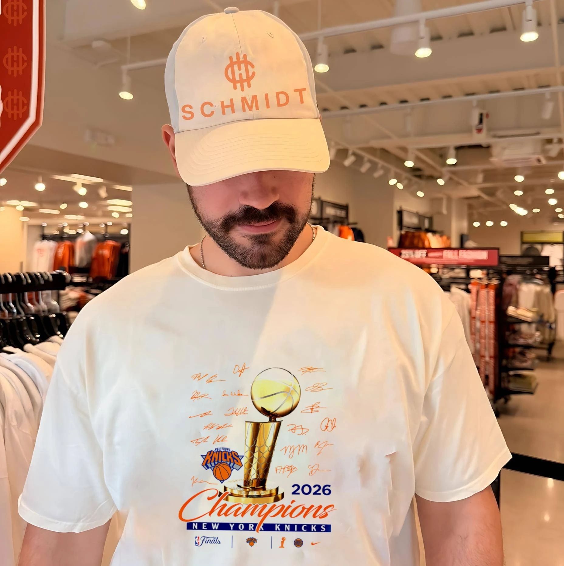 NY Knicks 2026 NBA Champions Celebration signature shirt Unisex T-shirt, Sweatshirt, Hoodie, Long Sleeve Tee - T-Shirt, Sweatshirt, Hoodie