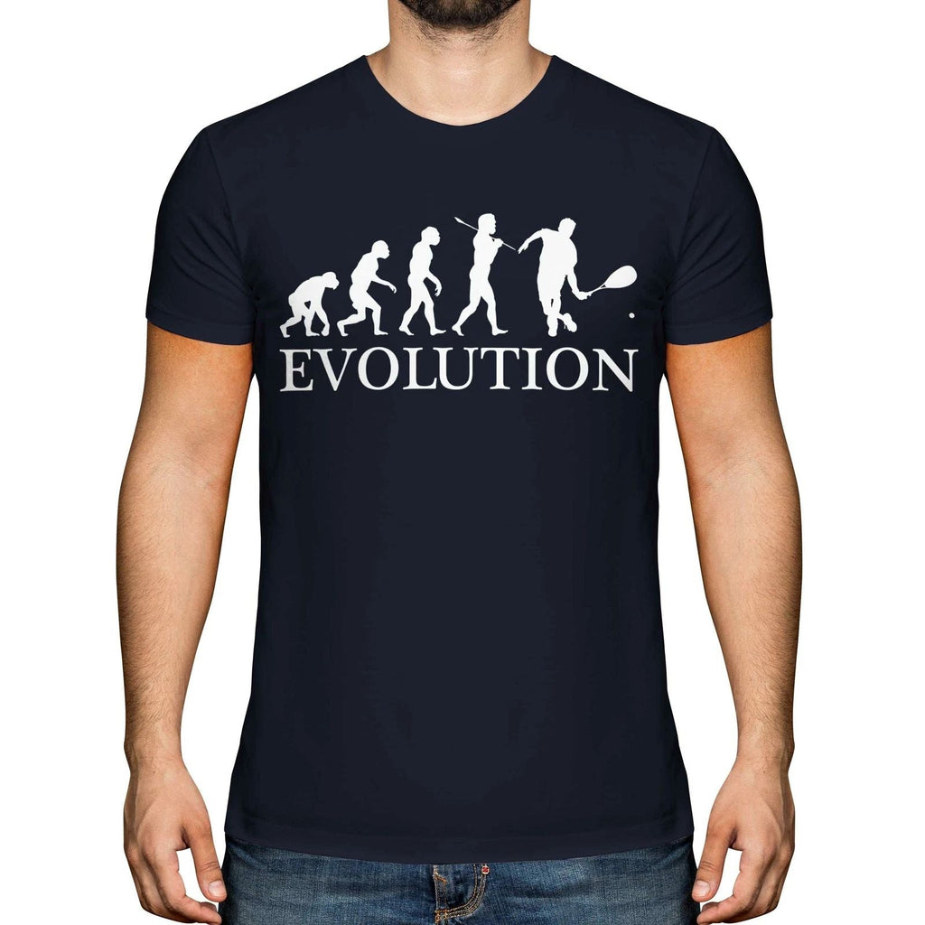SQUASH PLAYER EVOLUTION OF MAN MENS T-SHIRT TEE TOP GIFT CLOTHING Unisex T-shirt, Sweatshirt, Hoodie, Long Sleeve Tee - T-Shirt, Sweatshirt, Hoodie