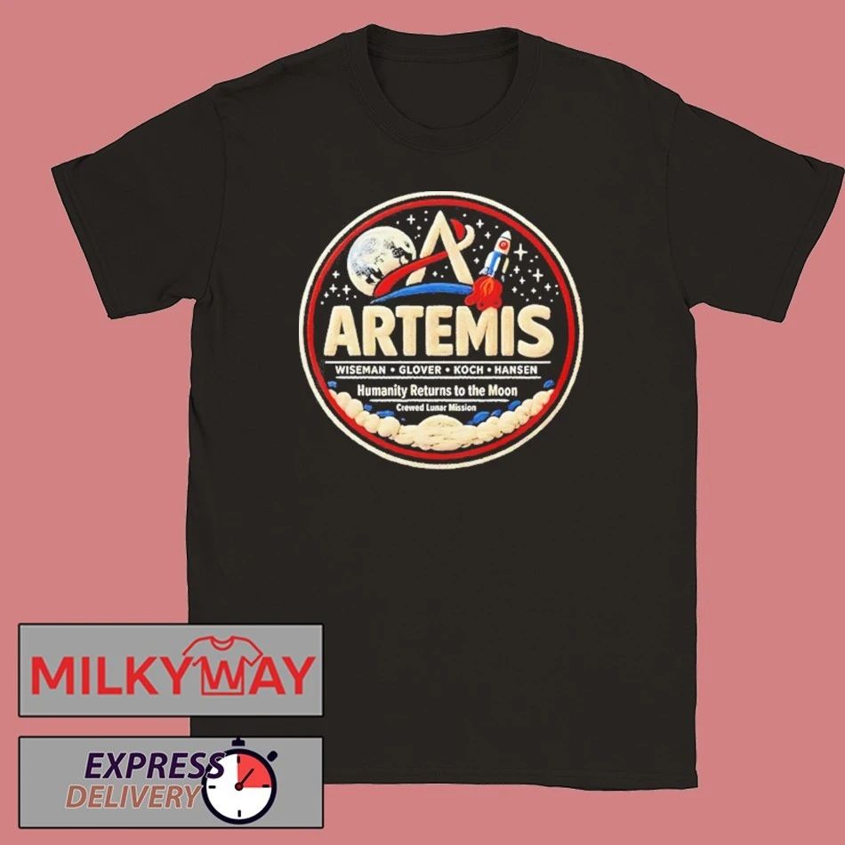 NASA Artemis II Back To The Moon 2026 Humanity Returns To The Moon Crewed Lunar Mission shirt - T-Shirt, Sweatshirt, Hoodie