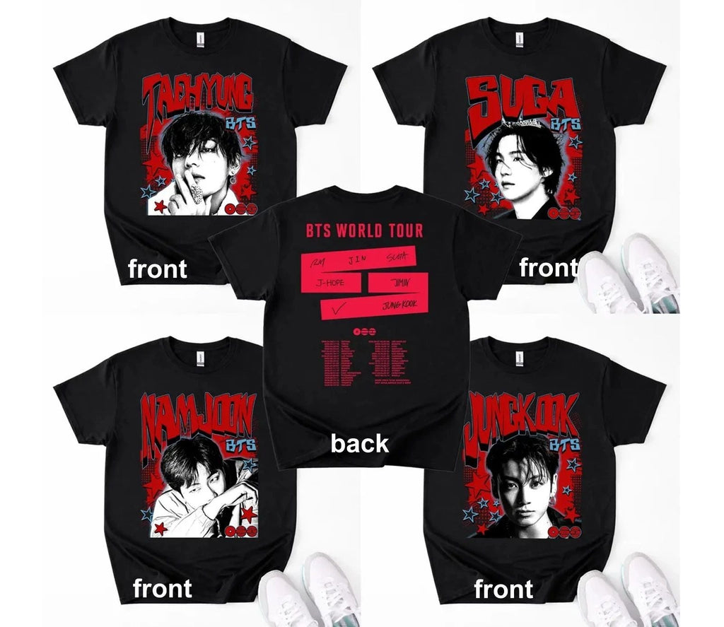 Limited BTS Boy Group Member T-Shirt, BTS Concert Tee, Fan Gift Unisex T-shirt, Sweatshirt, Hoodie, Long Sleeve Tee - T-Shirt, Sweatshirt, Hoodie