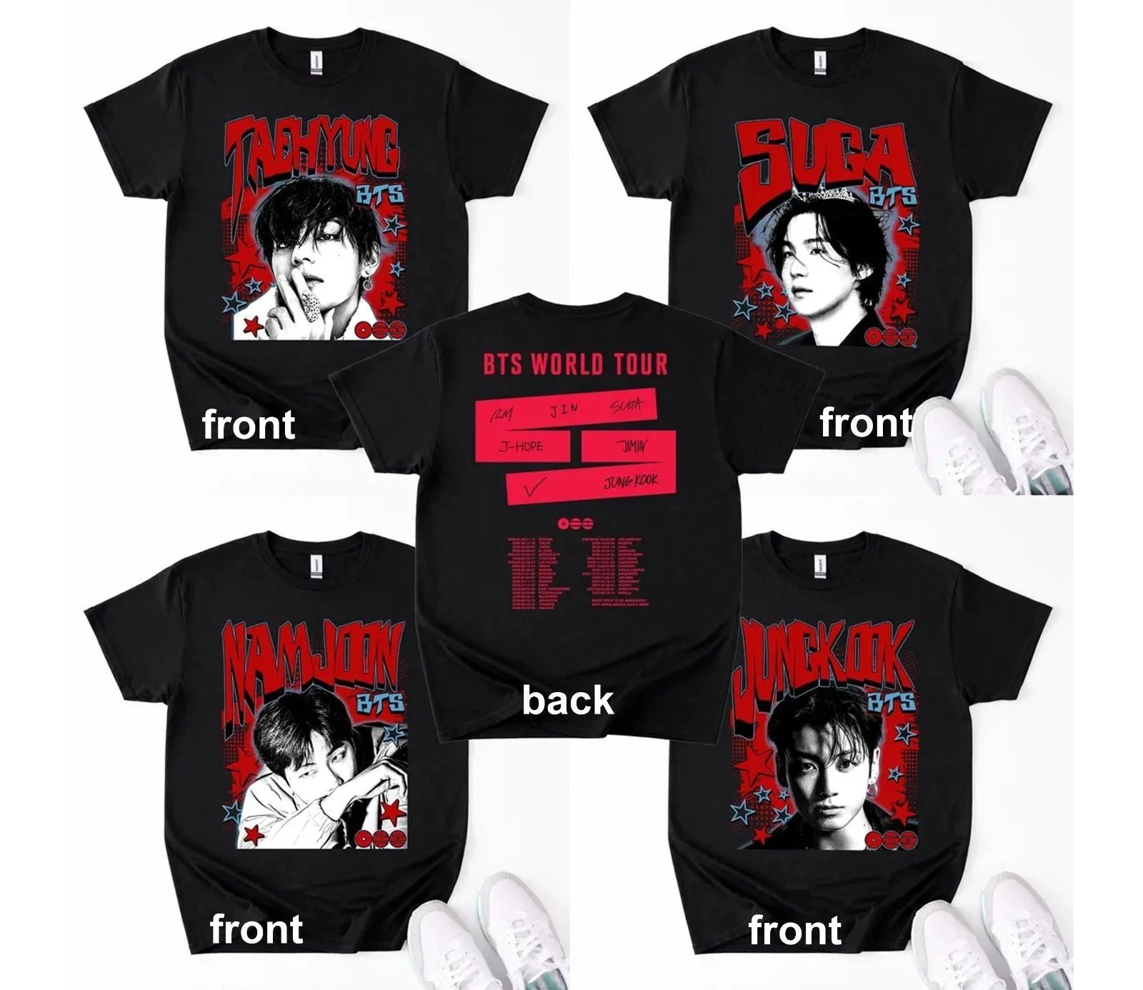 Limited BTS Boy Group Member T-Shirt, BTS Concert Tee, Fan Gift Unisex T-shirt, Sweatshirt, Hoodie, Long Sleeve Tee - T-Shirt, Sweatshirt, Hoodie