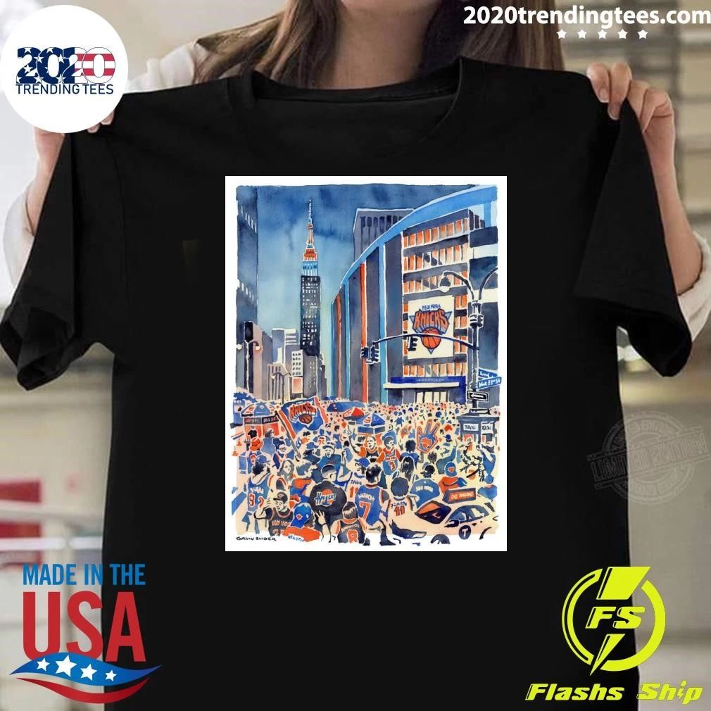 New York, We Made It Happen NYON Knicks 2026 NBA Finals Art Print Shirt Unisex T-shirt, Sweatshirt, Hoodie, Long Sleeve Tee - T-Shirt, Sweatshirt, Hoodie
