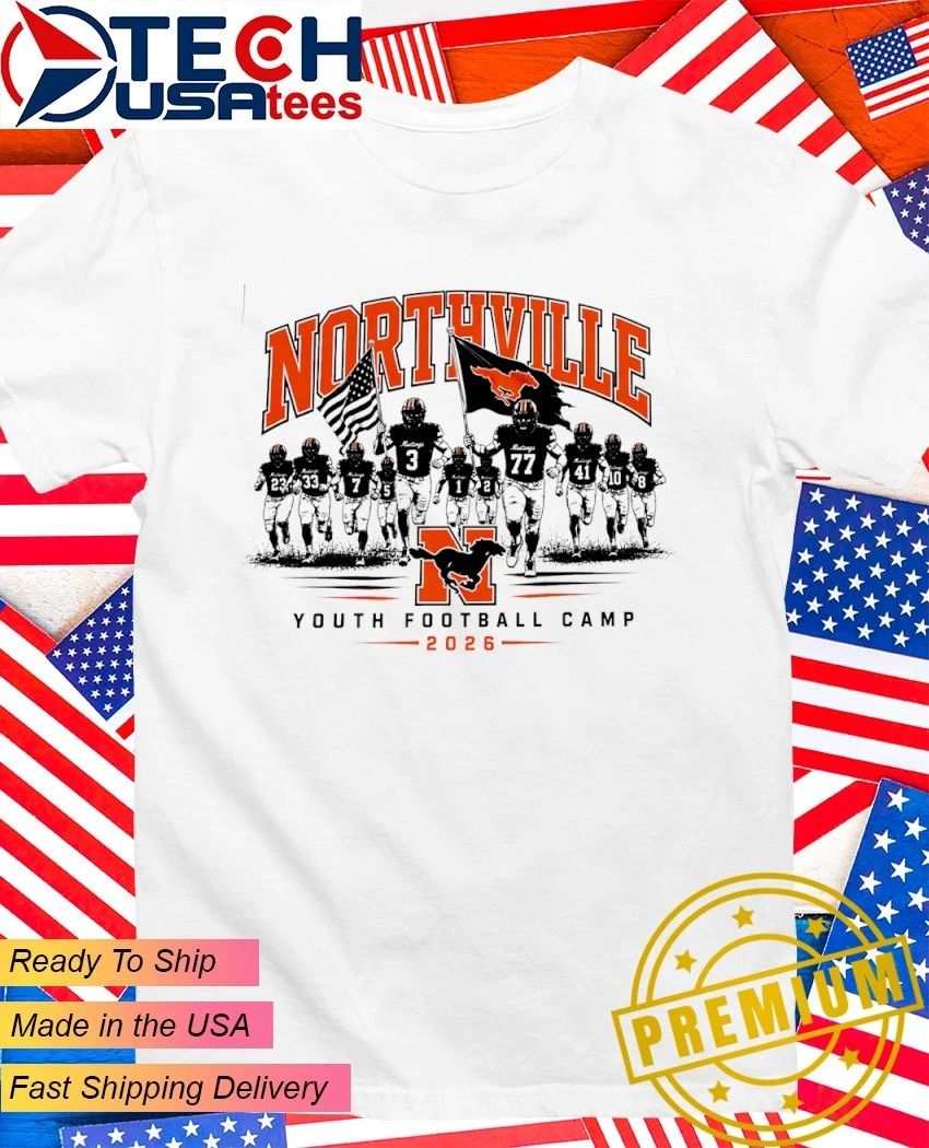 Northville Youth Football Camp 2026 players American flag shirt Unisex T-shirt, Sweatshirt, Hoodie, Long Sleeve Tee - T-Shirt, Sweatshirt, Hoodie