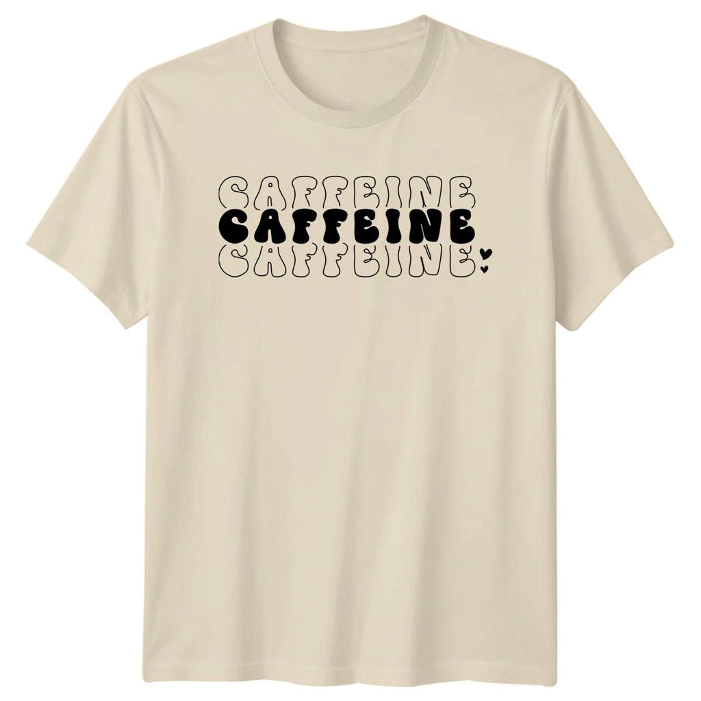 Caffeine Caffeine Caffeine T-Shirt Coffee Lover Tee Trendy Shirt Unisex T-shirt, Sweatshirt, Hoodie, Long Sleeve Tee - T-Shirt, Sweatshirt, Hoodie
