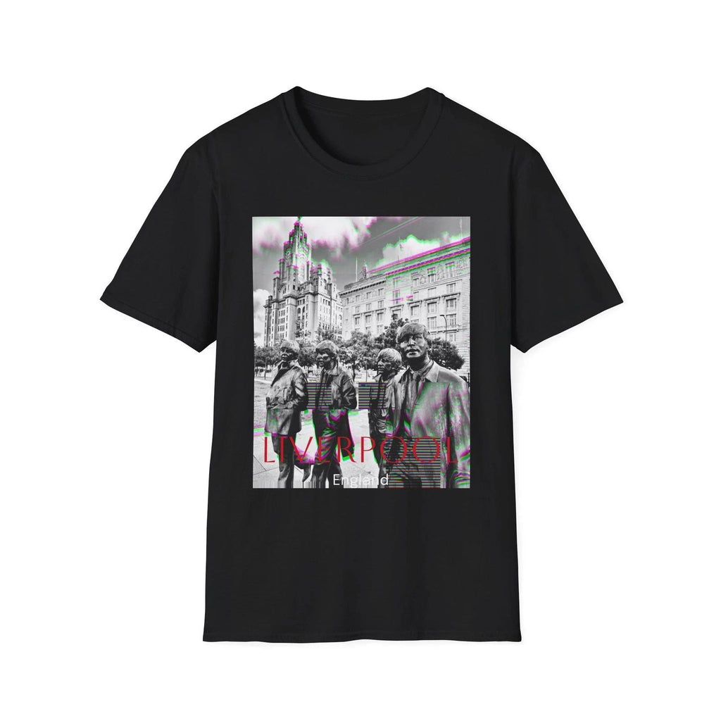 Liverpool England T-Shirt Black tee The beetles Unisex T-shirt, Sweatshirt, Hoodie, Long Sleeve Tee - T-Shirt, Sweatshirt, Hoodie