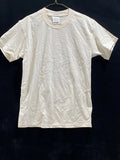 Vintage 90s Hanes HEAVYWEIGHT T-shirt - Blank Beige NOS Small (100% cotton) Unisex T-shirt, Sweatshirt, Hoodie, Long Sleeve Tee - T-Shirt, Sweatshirt, Hoodie
