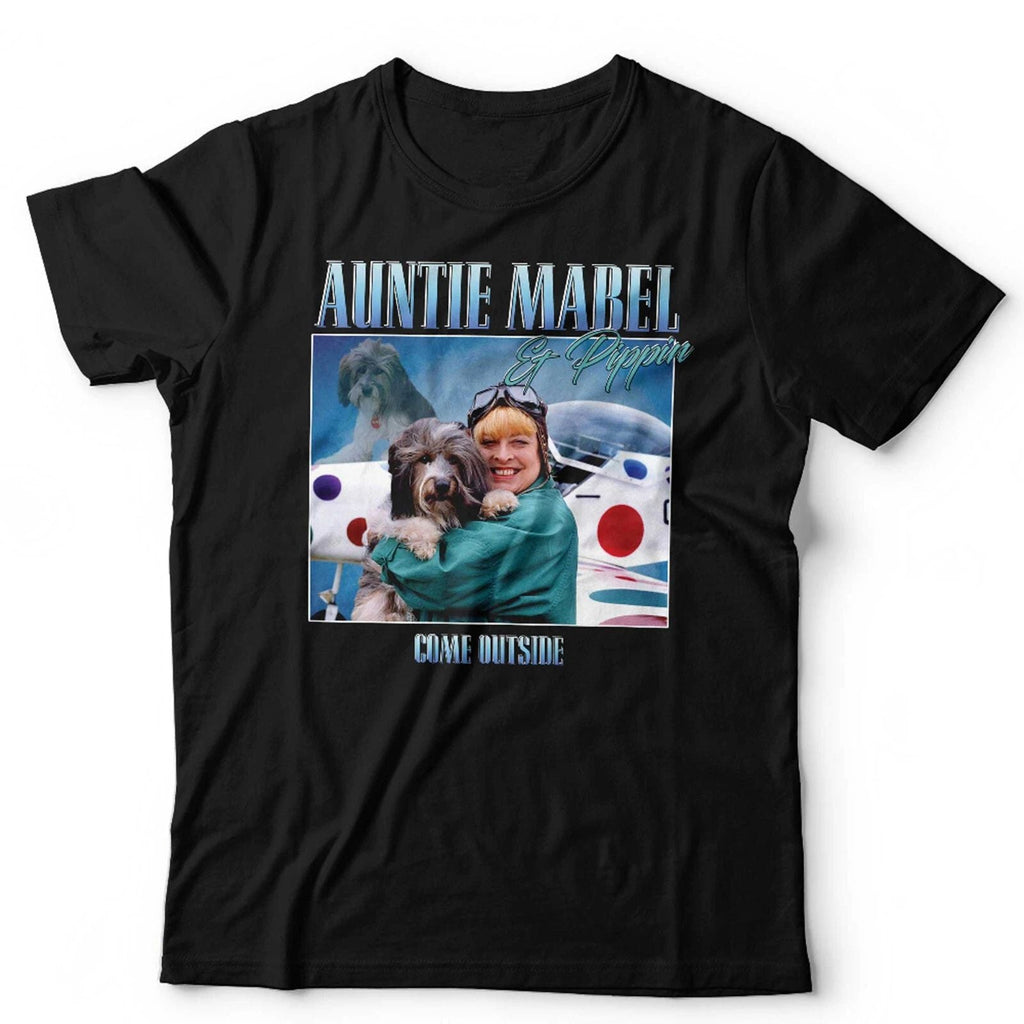 Auntie Mabel & Pippin Tshirt Appreciation Unisex & Kids Come Outside 90s Retro Unisex T-shirt, Sweatshirt, Hoodie, Long Sleeve Tee - T-Shirt, Sweatshirt, Hoodie