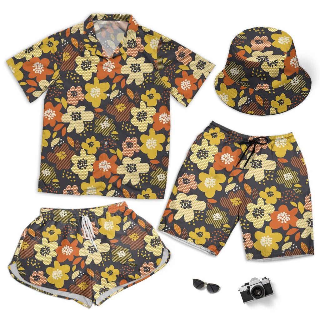 Simple Free Floral Seamless Pattern Short Beach Men Women And Hawaiian Shirt Unisex T-shirt, Sweatshirt, Hoodie, Long Sleeve Tee - T-Shirt, Sweatshirt, Hoodie
