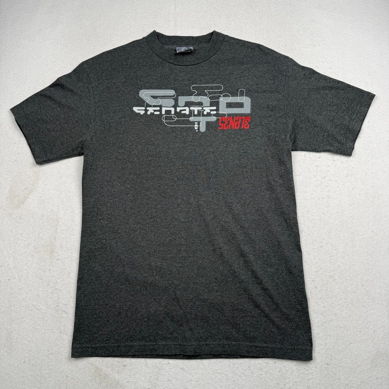 Vintage Senate Shirt Mens Medium Gray Logo Graphic Skate Tee Made USA Streetwear Unisex T-shirt, Sweatshirt, Hoodie, Long Sleeve Tee - T-Shirt, Sweatshirt, Hoodie