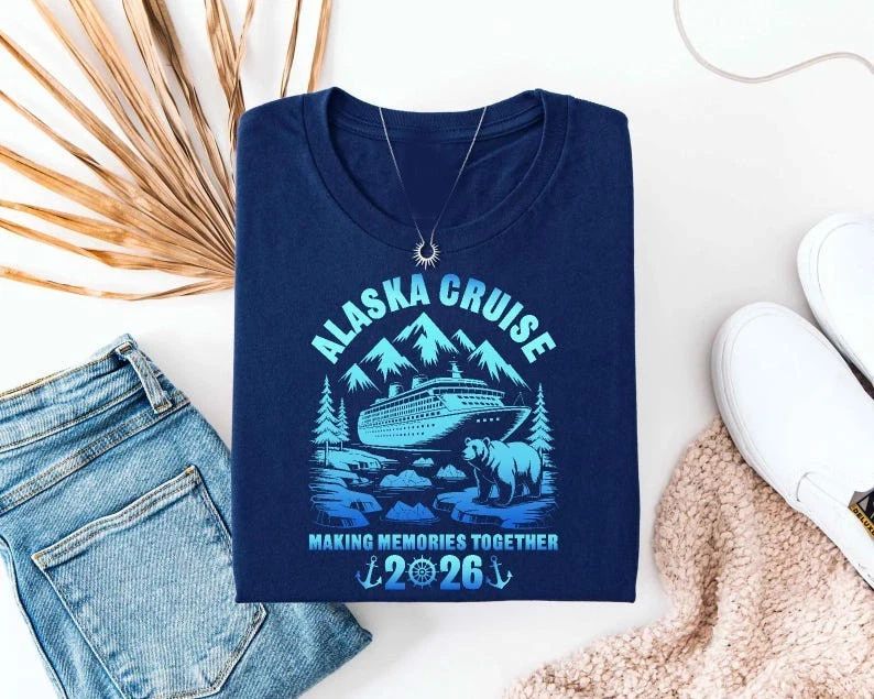 Alaska Cruise 2026 Shirt, Alaska Bear Travel T-Shirt, Northern Adventure Graphic Unisex T-shirt, Sweatshirt, Hoodie, Long Sleeve Tee - T-Shirt, Sweatshirt, Hoodie
