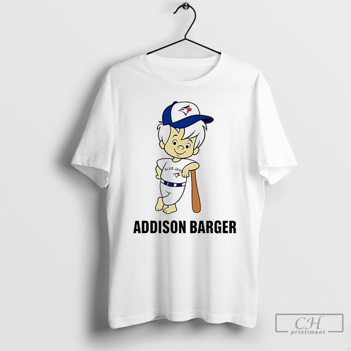 Classic Addison Barger Toronto Blue Jays Cartoon T Shirts Unisex T-shirt, Sweatshirt, Hoodie, Long Sleeve Tee - T-Shirt, Sweatshirt, Hoodie