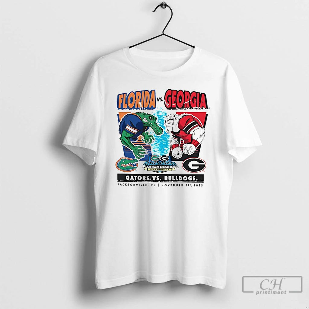 Classic Florida Gators Vs Georgia Bulldogs 2025 Rivalry Matchup T Shirts Unisex T-shirt, Sweatshirt, Hoodie, Long Sleeve Tee - T-Shirt, Sweatshirt, Hoodie