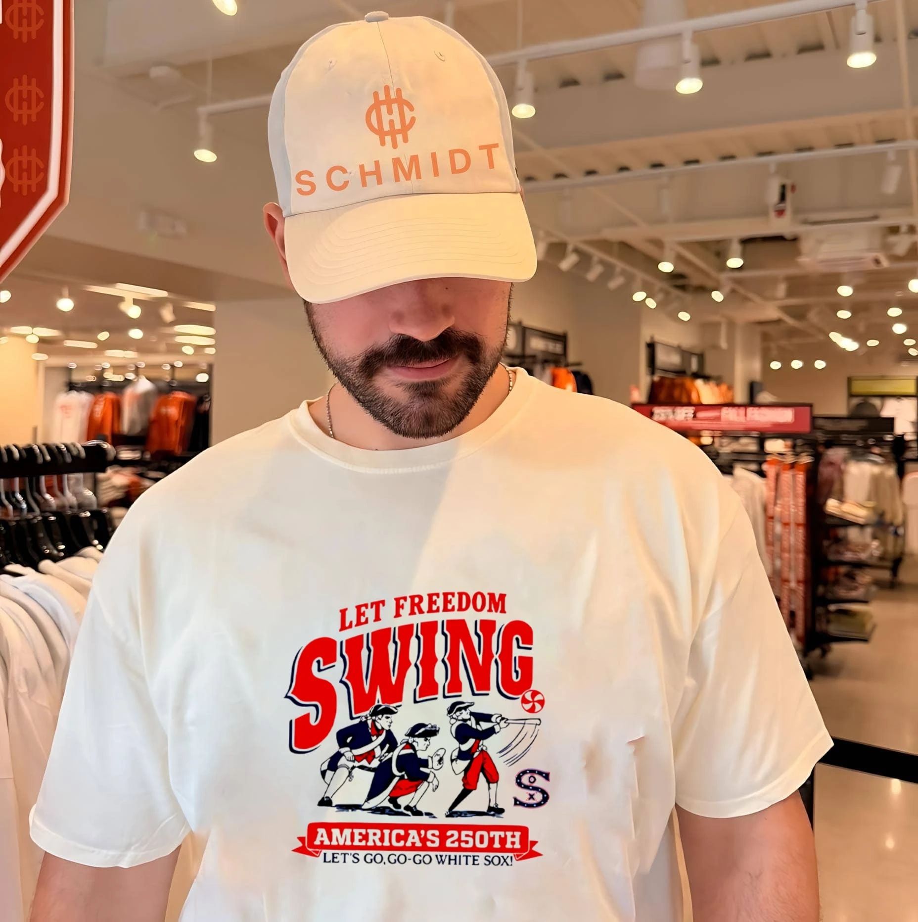 Let Freedom Swing Americas 250th Lets Go Go-go White Sox shirt Unisex T-shirt, Sweatshirt, Hoodie, Long Sleeve Tee - T-Shirt, Sweatshirt, Hoodie