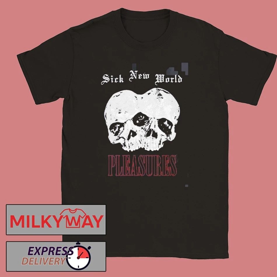 Pleasures Sick New World 2026 Las Vegas Merch Tee On April 25 2026 Is This Hell Or Las Vegas T-Shirt - T-Shirt, Sweatshirt, Hoodie